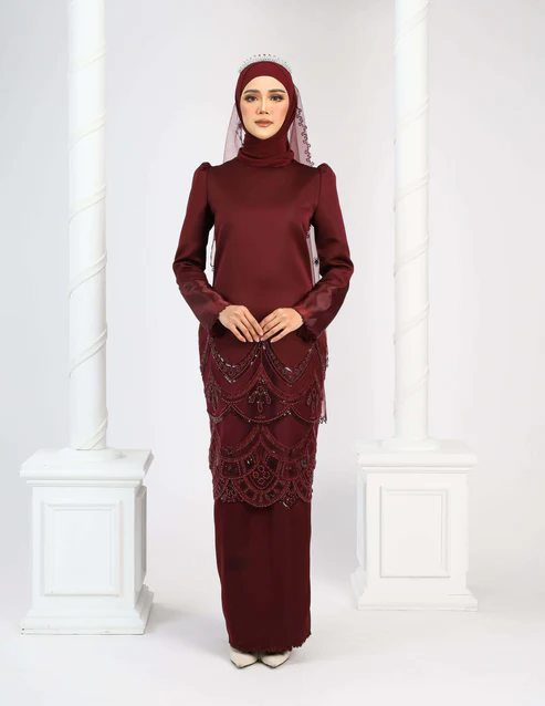 RATNA KURUNG (BURGUNDY)